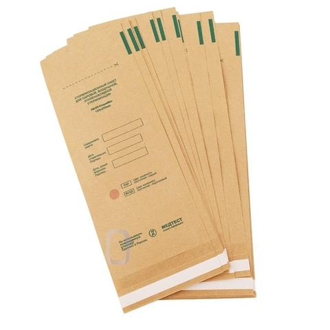 Крафт пакеты 100*250 (100шт) коричневые