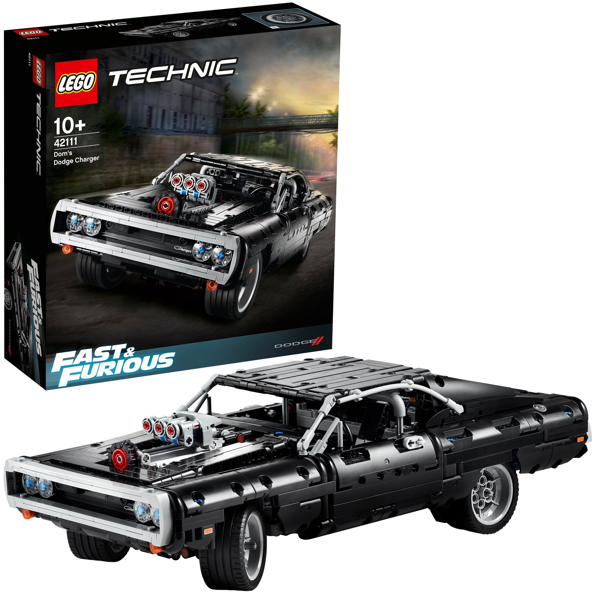 Конструктор LEGO Technic 42111 Dodge Charger Доминика Торетто 42111 купить  в интернет-магазине Layon.ru