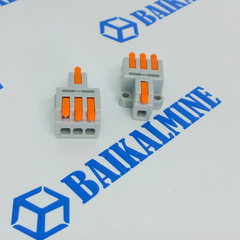 Клемма-соединитель 1 к 3 (оранжевая)