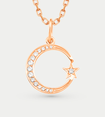 Подвеска золотая с фианитами