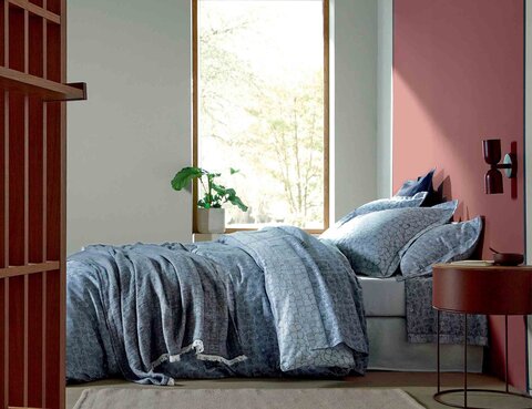 Постельное белье 2 спальное евро Blanc des Vosges Arcangues nuage