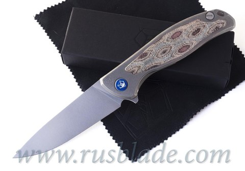 Shirogorov F95NL Python micarta inlay Elmax 2019 