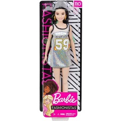 Барби Fashionistas 110 в Блестящем Платье-майке