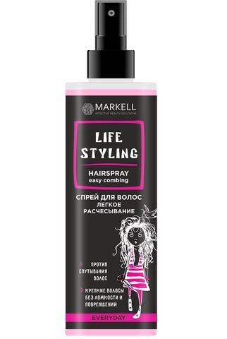 Life Styling Спрей для волос Легкое расчесывание 195 мл Markell