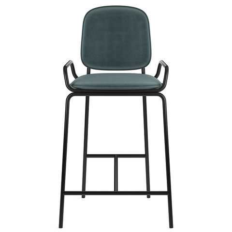 Стул полубарный Latitude Ror 2 Frame черный/зеленый