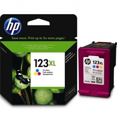 Картридж HP 123XL (F6V18AE), цветной большой ёмкости