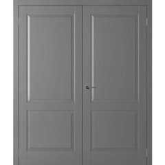 Купить Двустворчатая дверь экошпон Нова 3 антрацит глухая