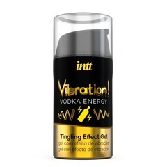 Возбуждающий гель с эффектом вибрации Vibration! Vodka energy (15 мл.) от INTT