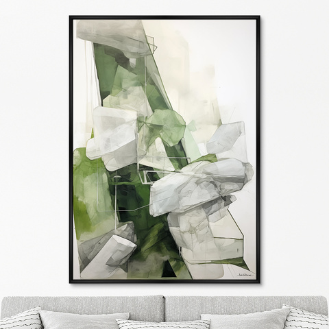 ArtNoMore - Репродукция картины на холсте Space of Emeralds, No 2, 2024г.