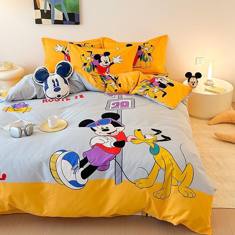 Постельное белье DISNEY 1.5 Полуторка Сатин Микки и Плуто