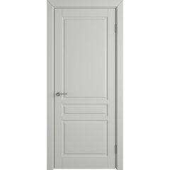 Купить Межкомнатная дверь эмаль VFD Stockholm Cotton серая глухая