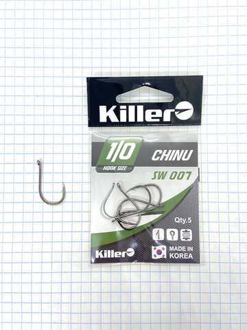 Крючок KILLER CHINU № 1/0 продажа от 10 шт.
