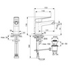 Смеситель для биде однорычажный с донным клапаном Ideal Standard Tonic II A6336AA