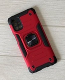 Противоударный чехол Strong Armour Case с кольцом для Samsung Galaxy M31s (Красный)