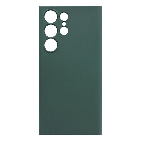Силиконовый чехол Silicone Cover для Samsung Galaxy S23 Ultra (Темно-зеленый)