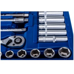 Набор головок торцевых КОБАЛЬТ с трещоткой 1/4