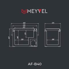 Компрессорный автохолодильник Meyvel AF-B40 (12V/24V/220V, 40л)