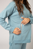 Спортивный костюм для беременных и кормящих 14827 синяя дымка