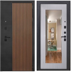 Купить Входная дверь L 48 - ФЛЗ 603 ПВХ сосна прованс с зеркалом