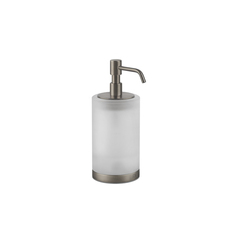 Gessi 38839#149 Gessi Emporio Accessories Дозатор для жидкого мыла настольный, сатинированное стекло, фурнитура Finox Brushed Nickell фото