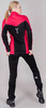 Женский утеплённый лыжный костюм Nordski Base Pink-Black с высокой спинкой