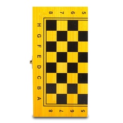 Шахматы коричневая оконтовка мал