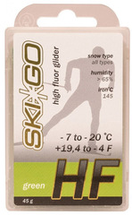 Парафин SkiGo HF Green, -7/-20, 45 г