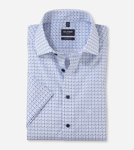 OLYMP LUXOR MODERN FIT Сорочка в узор с технологией Non Iron