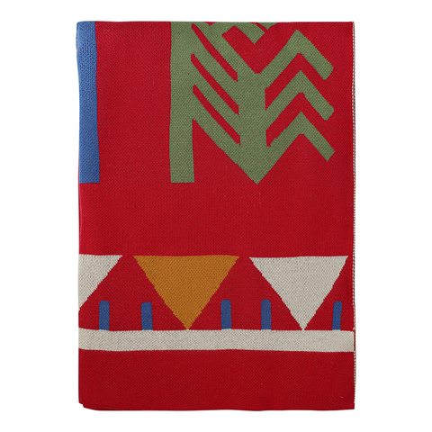 Плед хлопковый 130х180см Tkano Cultural Heritage по мотивам чувашских орнаментов