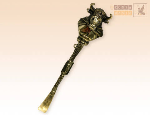 ложка для обуви Бык с держателем