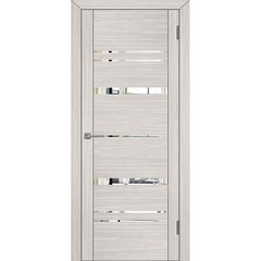 Купить Межкомнатная дверь экошпон Uberture 30027 капучино велюр с зеркалом