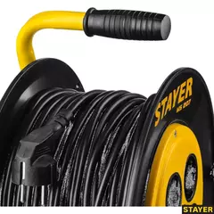 STAYER MS-207 ПВС 2х0.75 30м 2200Вт, Удлинитель на катушке (55073-30)