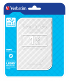 Внешний жесткий диск 1TB Verbatim Store 'n' Go Style, 2.5", USB 3.0. Белый