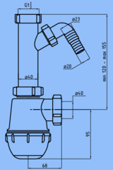 Сифон Ани Грот 1 1/2