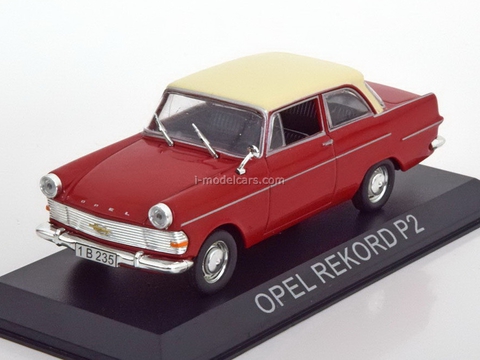 Opel Rekord P2 red 1:43 DeAgostini Masini de legenda #55