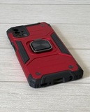 Противоударный чехол Strong Armour Case с кольцом для Samsung Galaxy M31s (Красный)
