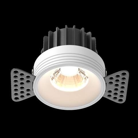 Встраиваемый светодиодный светильник Maytoni Round DL058-12W3K-TRS-W