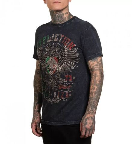 Affliction | Футболка мужская IRON ASCENDER BLACK Tee A27815 слева