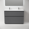 FL120FGS Тумба напольная SANCOS Folk 1190х445х850, два ящика с доводчиками, Grey soft