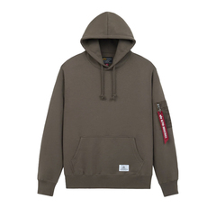 Толстовка Alpha Industries Utility Pocket Hoodie Espresso (Темно-коричневый)