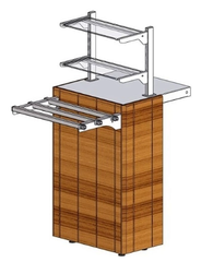 Прилавок кассовый соединительный REFETTORIO Capital RT10B без полки