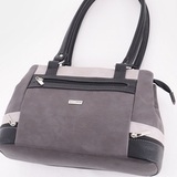 Сумка Саломея 847 мульти итальянский серо-черный