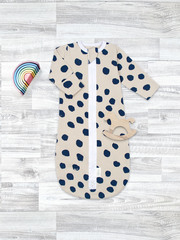 Утеплённый спальный мешок Mjölk Горошки