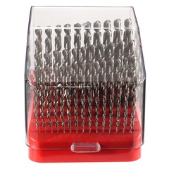 Набор сверл по металлу 1-10мм 91шт DIN338 HSS-G 118° (пл. кейс) H-Tools PRO 214223PRO