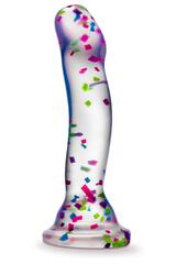 Прозрачный люминесцентный фаллоимитатор Hanky-Panky - 19 см.