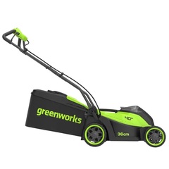 Газонокосилка Greenworks GD40LM361 40V (36 см) аккумуляторная, без АКБ и ЗУ (уцененный товар)