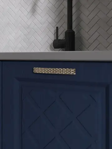 кухонный гарнитур АГАВА 1,6 м (акация белая/сапфир)