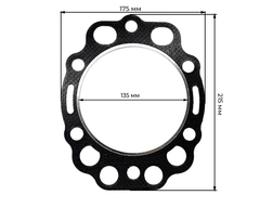 Прокладка головки блока цилиндров ГБЦ SF138/КМ138 135 мм