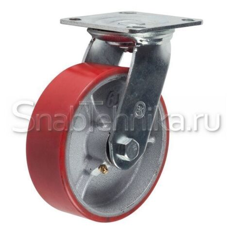 Большегрузная поворотная колесная опора SCp 250 (полиуретан)