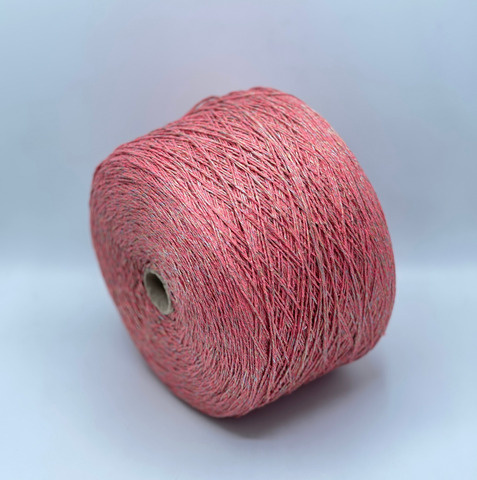 Lanificio dell Olivo, Cotton lux. 180м, 60% Хлопок, 40% Полиамид, Розовый коралл,неоднотонный.37761